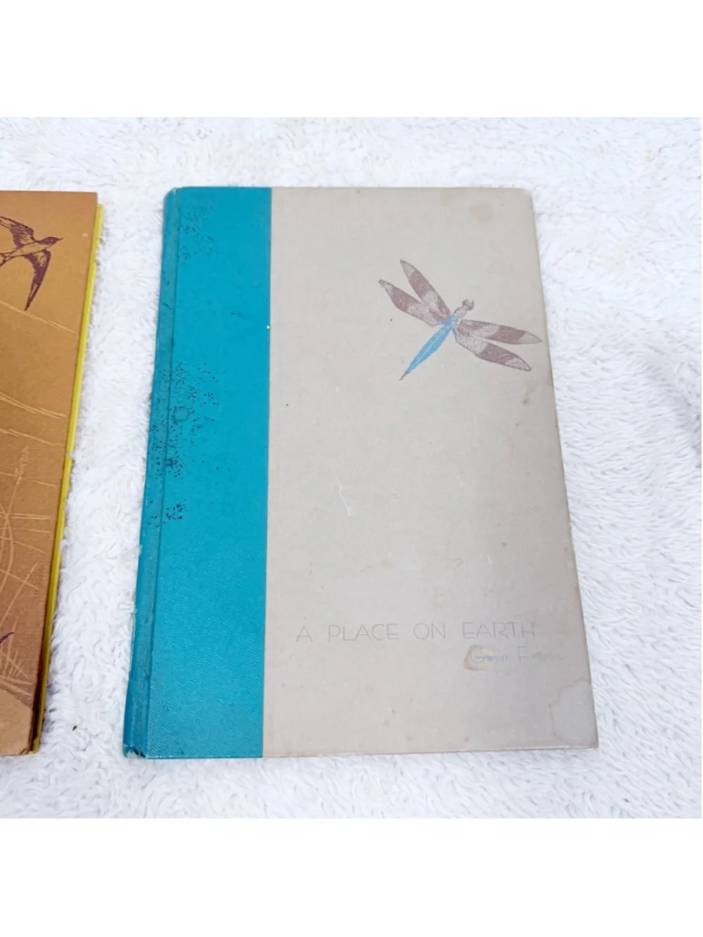 Vintage Gwen Frostic Book Lot Wing-Borne 1967 & A Place On Earth 1962 Illustrate